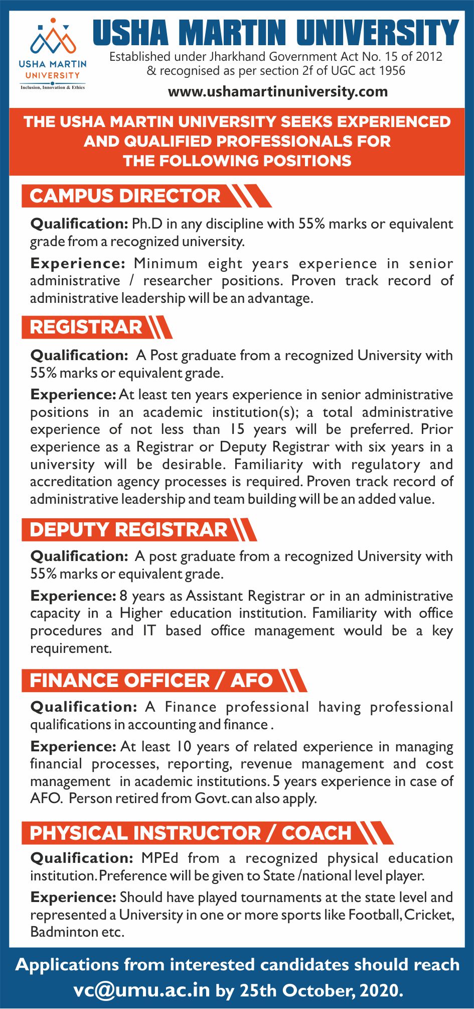 Recruitment administrative staff Usha Martin recruitment-administrative-staff-usha-martin