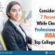 Consider these 7 Parameters While Choosing a professional course MBA at top College in India