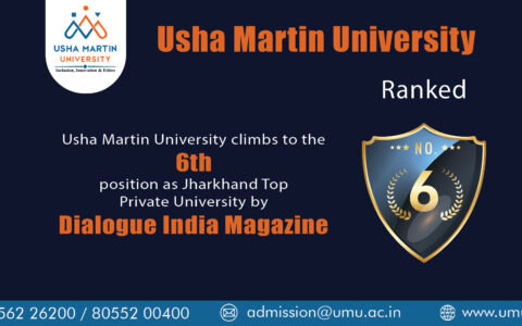 UMU Climbs to the 6th position as Jharkhand Top Private University by Dialogue India Magazine
