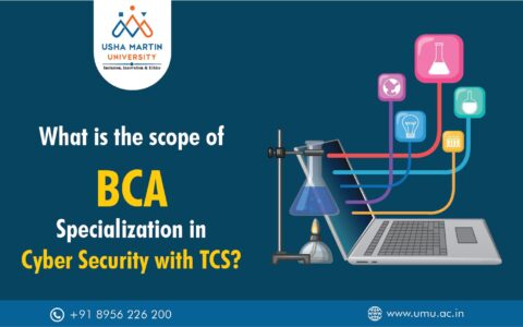 What is the scope of BCA specialization in cyber security with TCS