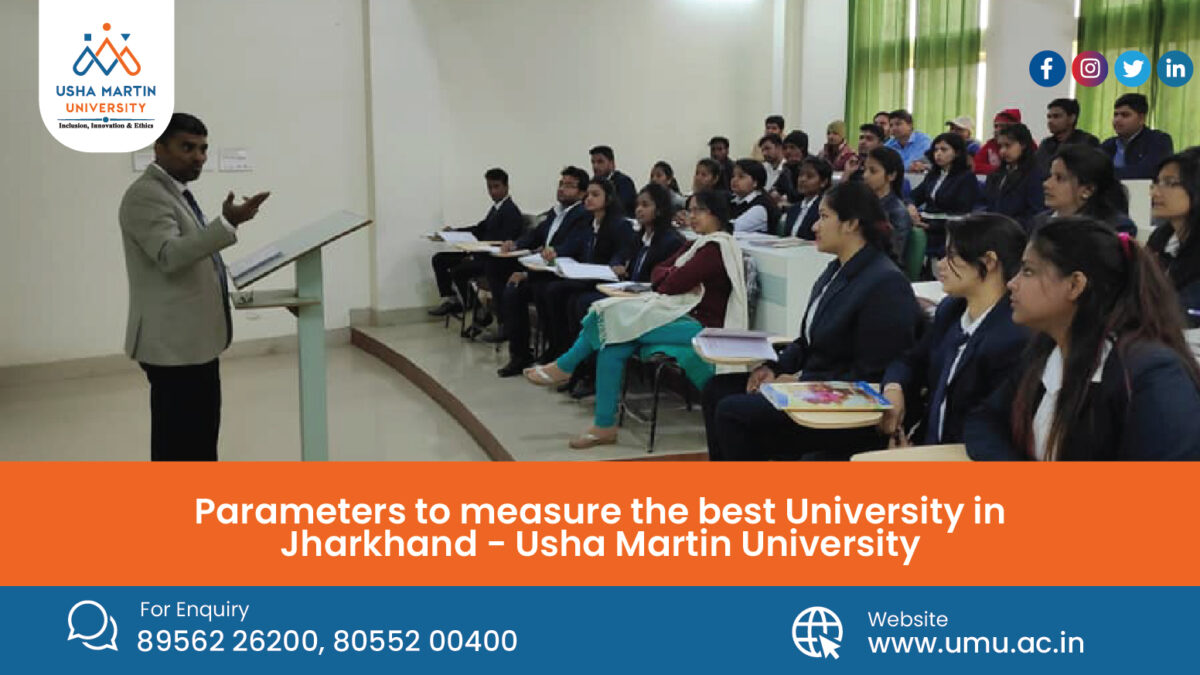 Parameters to measure the Best University in Jharkhand-Usha Martin University