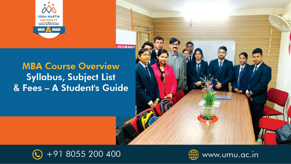 mba course overview