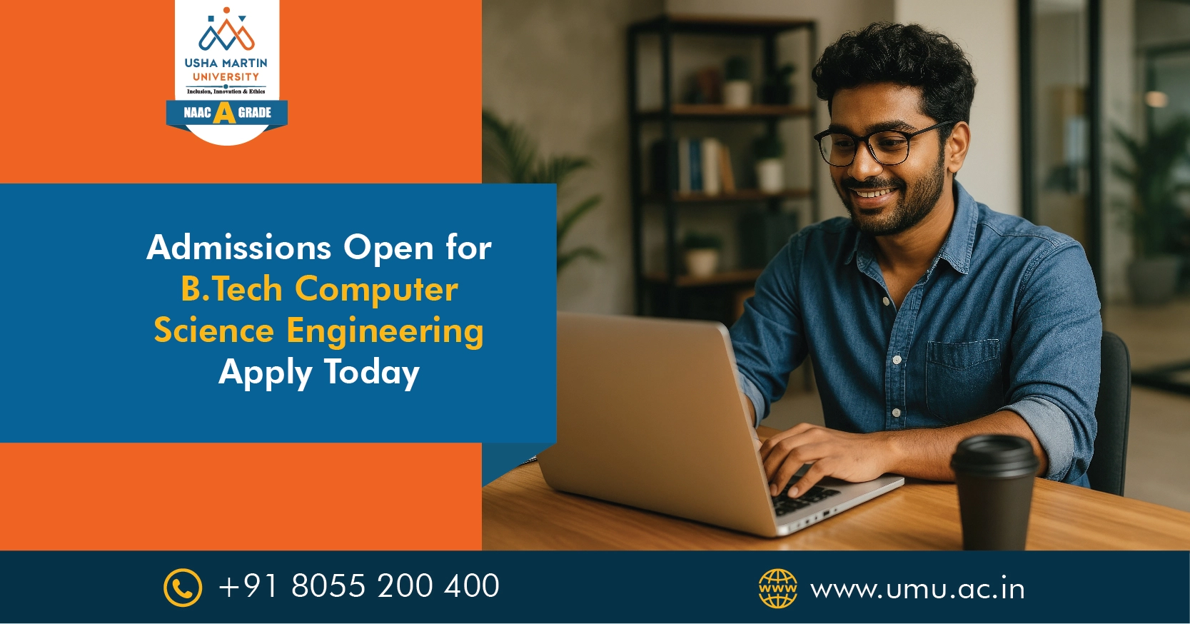 Admissions Open for BTech Computer Science Engineering – Apply Today